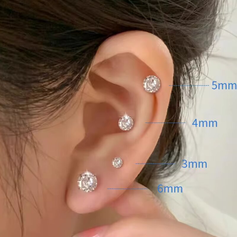 Body Jewelry Threadless - 1PCS Titan Push Threadless Prong Set
