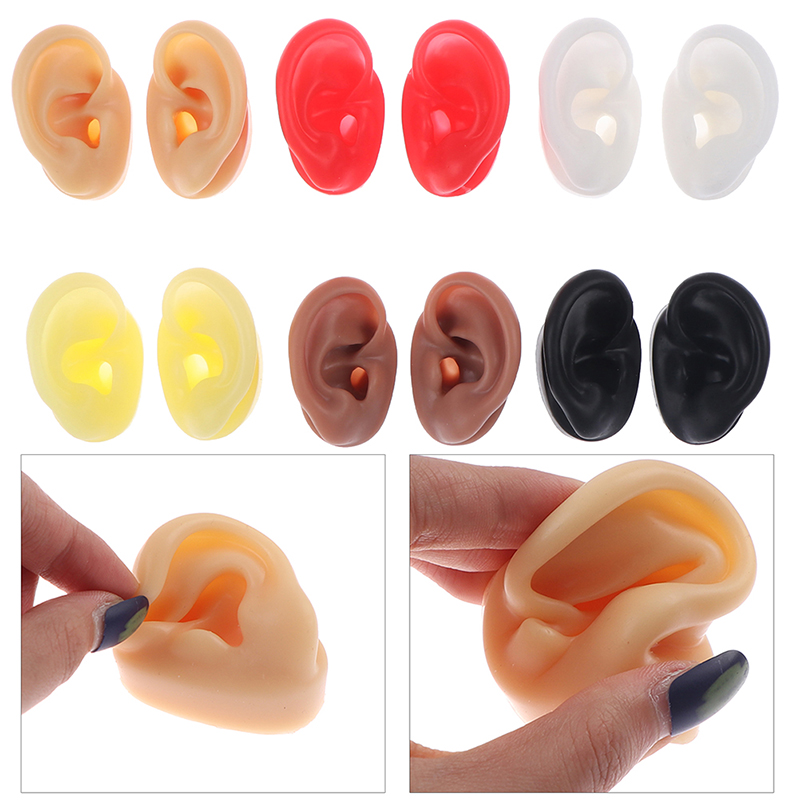 Body Jewelry Tool - 【L】Weiches Silikon-Ohrmodell, Tattoo-Übungsmodell, Körper-Schmuck-Präsentationsständer, Piercing-Werkzeuge, Ohrring-Präsentationsständer,