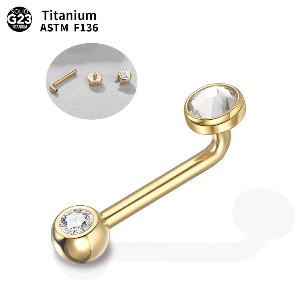 Body Jewelry Vch - 1/5 Stück Implantatqualität Titan Christina Vertikale