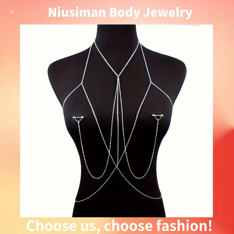 Body Jewelry Nipple Chain - 1 Stück elegante und sexy Körperkette