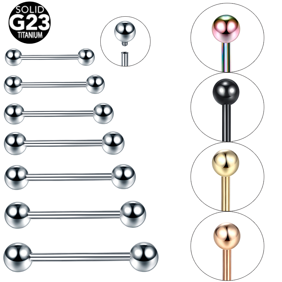 Body Jewelry Tunnels - 10 Teile/los G23 Titan Zunge Piercing
