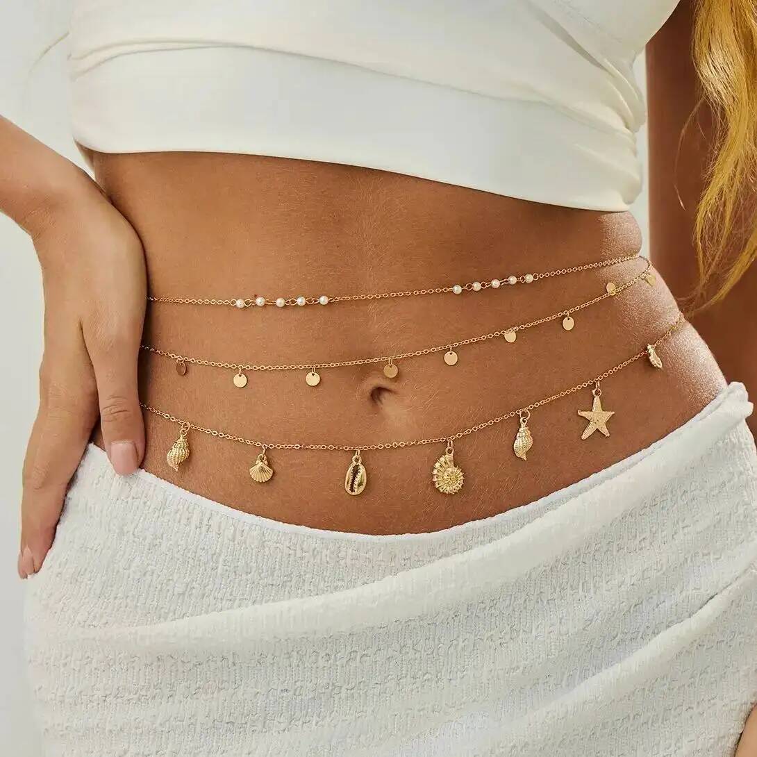 Body Jewelry Online - IngeSight.Z 3 Teile/satz Boho Seestern Conch