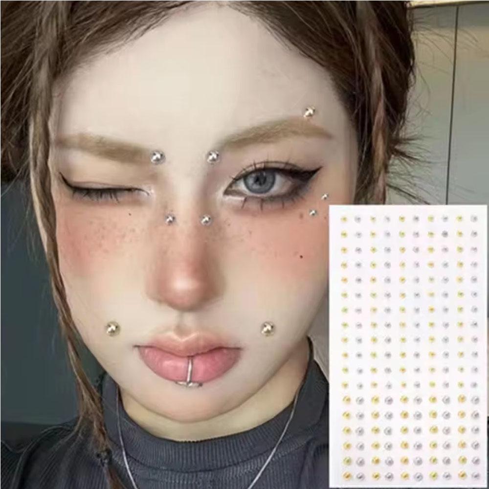 Body Jewelry Lip Ring - 58-180-teiliges Set Nicht-piercing Lippen-Nagel-Aufkleber Selbstklebend Wiederverwendbar
