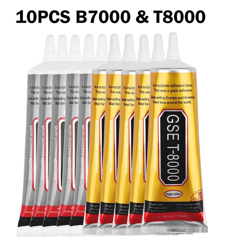 Body Jewelry Tool - 10 stücke 15/50/110ml B-7000 kleber T-8000