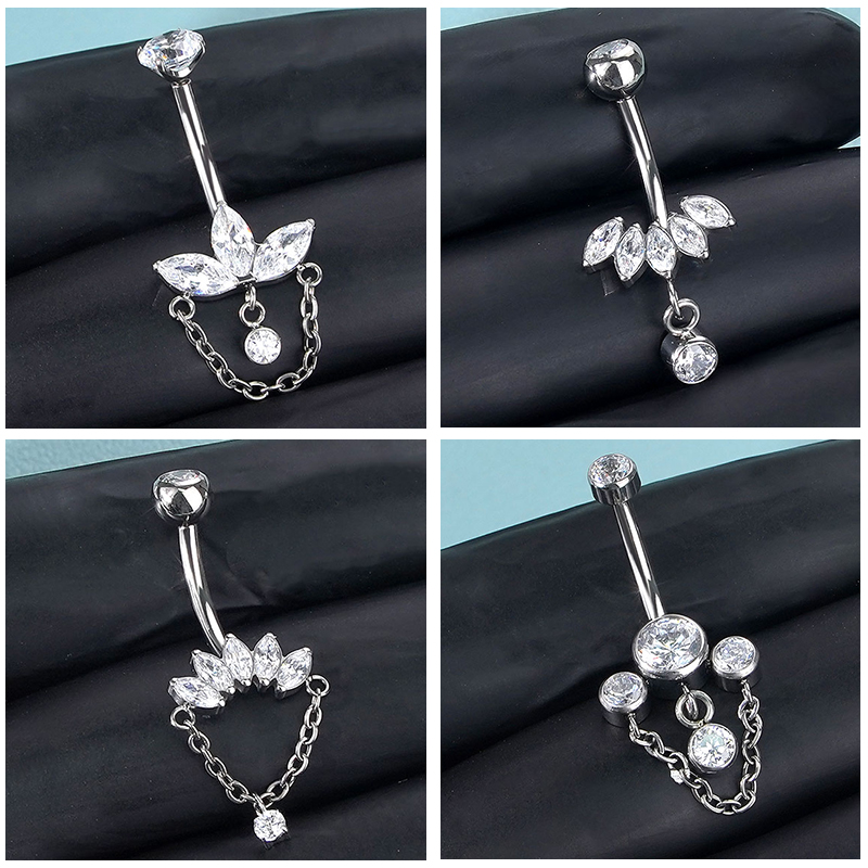 Belly Bar Titanium - 1PC Titan Bauchnabel Ringe Innengewinde Baumeln