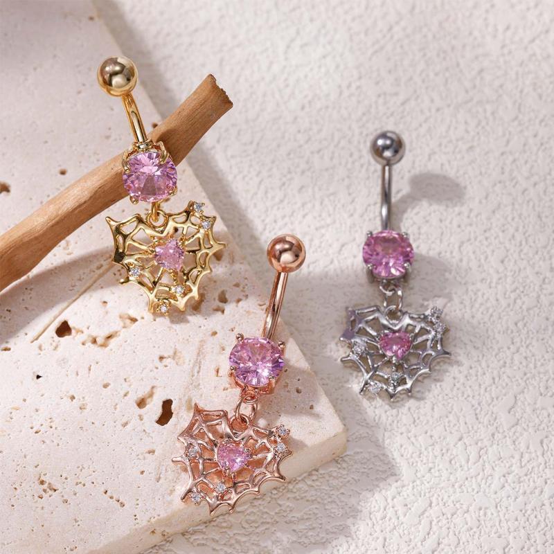 Body Jewelry Tunnels - Neuer Kreativer Spinnen-Herz Bauchnabelpiercing 1 Stück