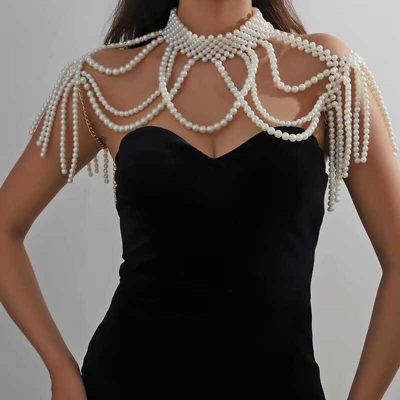 1 SET Schal Körperschmuck Perl – Body Jewelry Dress Bewertung und Preis