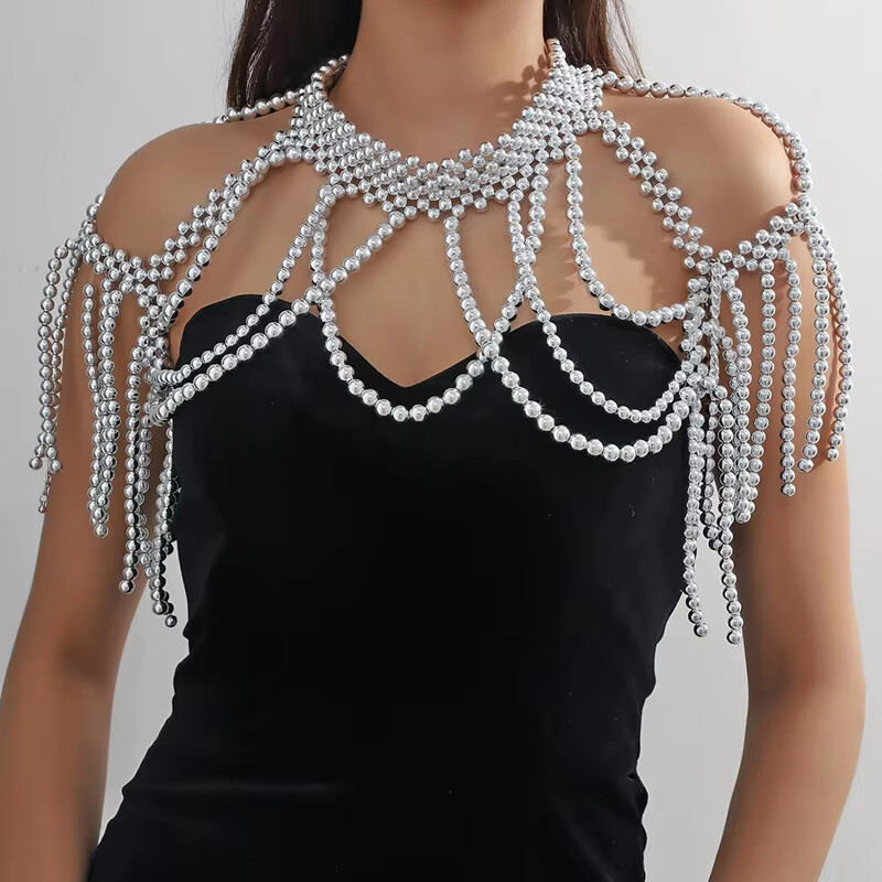 1 SET Schal Körperschmuck Perl – Body Jewelry Dress Bewertung und Preis