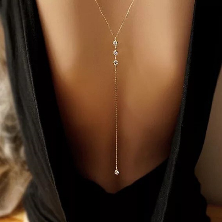 Neue Strass Sexy frauen Zurück – Body Jewelry Dress Bewertung und Preis
