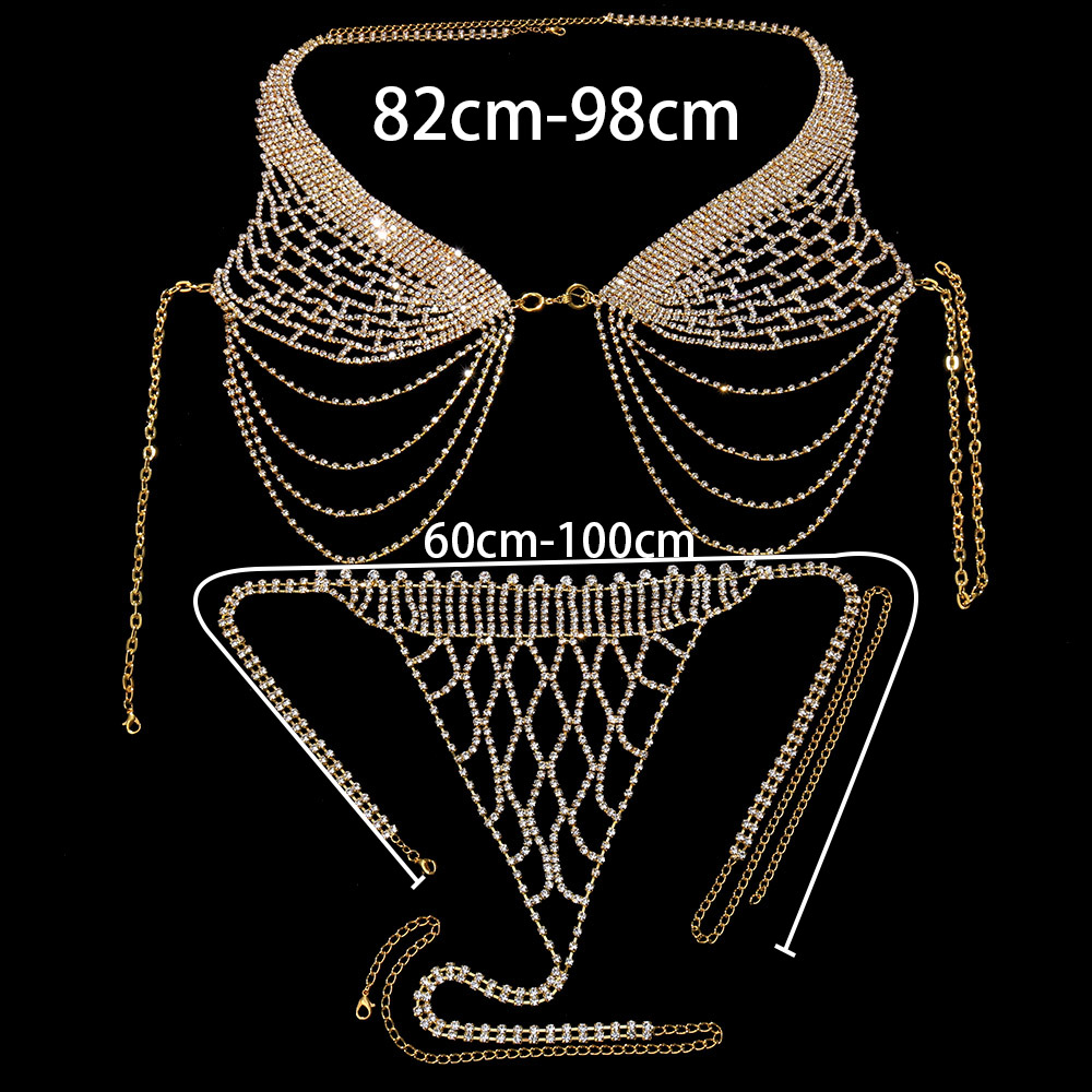 Stone fans Quaste Unterwäsche  – Body Jewelry Harness Bewertung und Preis