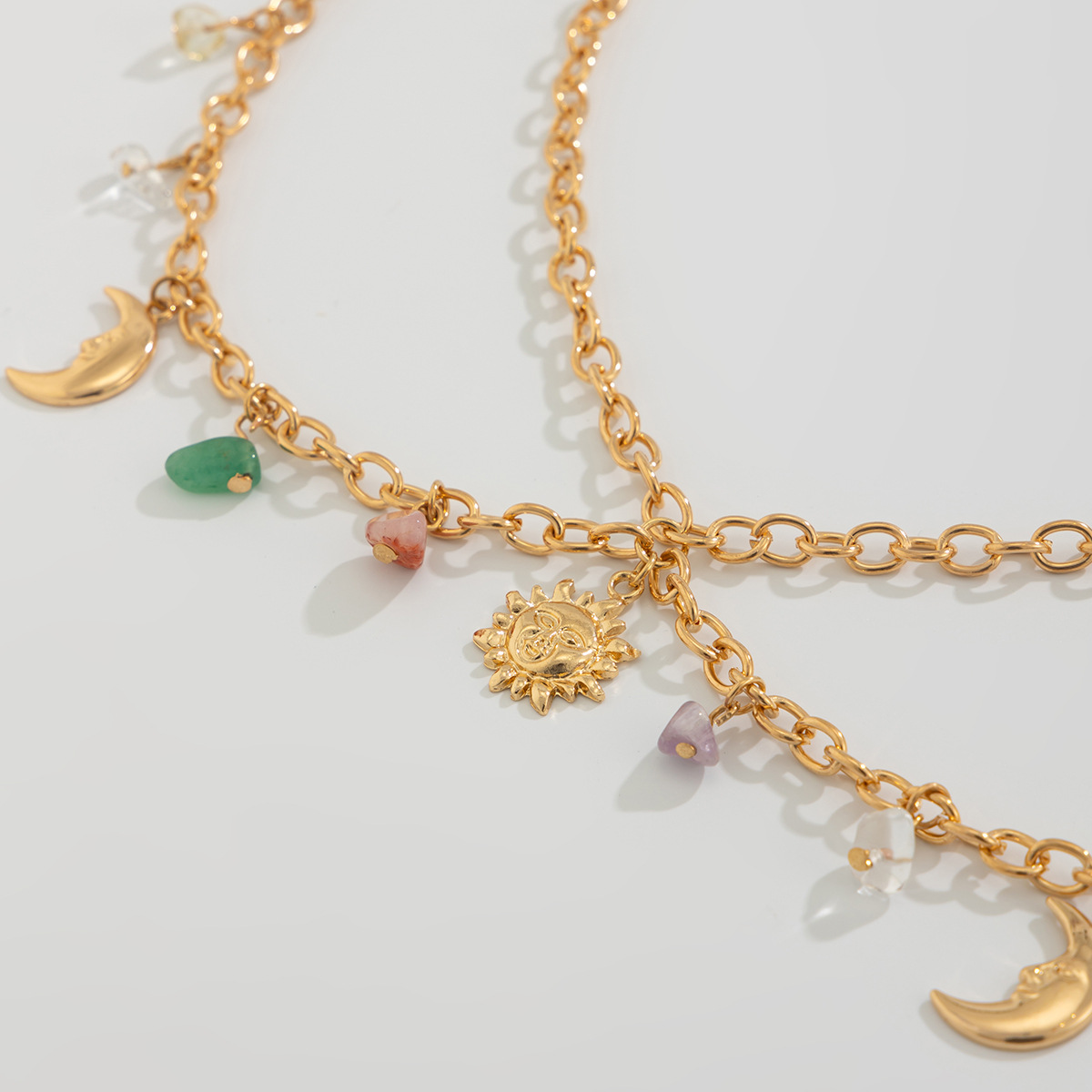 Boho-Stern-Mond-Sonnen-Anhänge – Body Jewelry Gold Bewertung und Preis