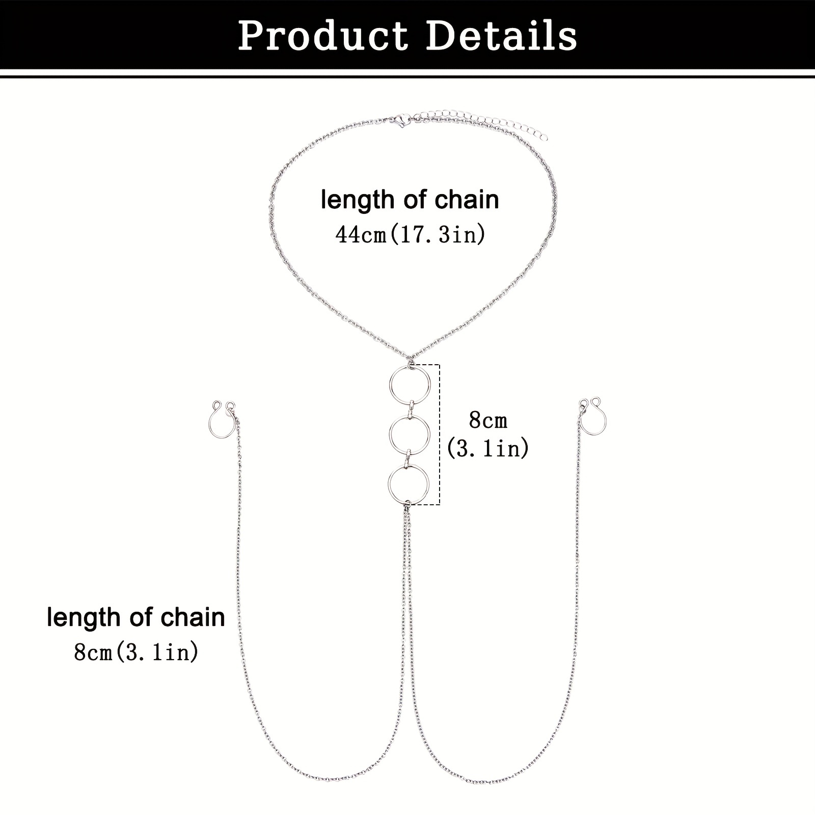 Herren-Nippelring aus Edelstah – Body Jewelry Nipple Chain Bewertung und Preis