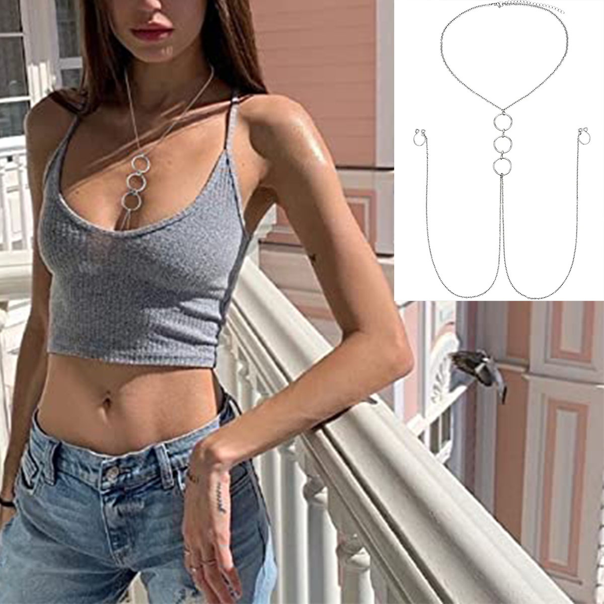 Herren-Nippelring aus Edelstah – Body Jewelry Nipple Chain Bewertung und Preis