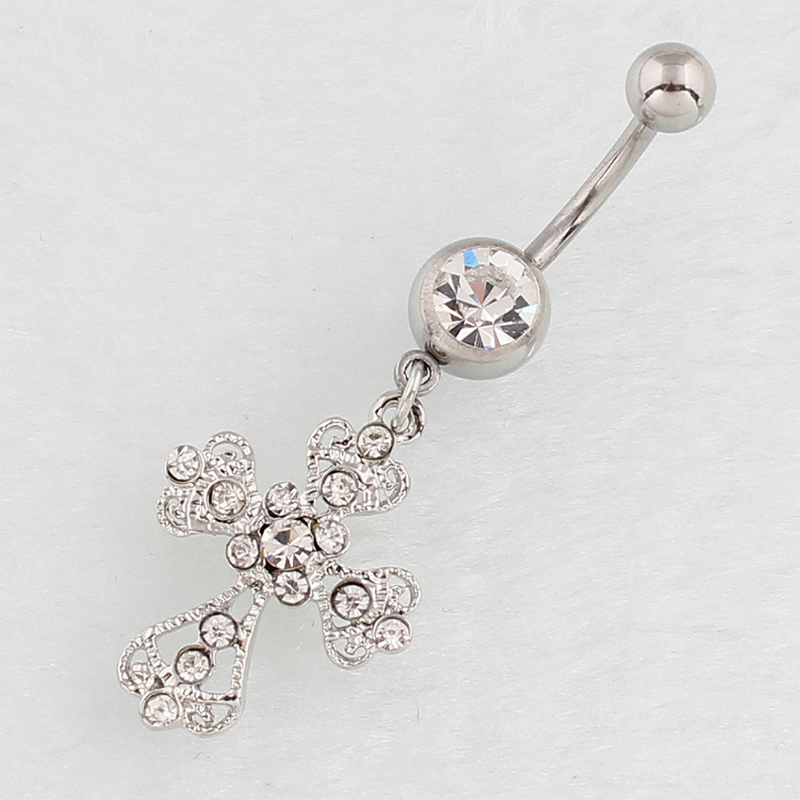 Edelstahl-Kreuzanhänger Bauchn – Belly Bar Titanium Bewertung und Preis