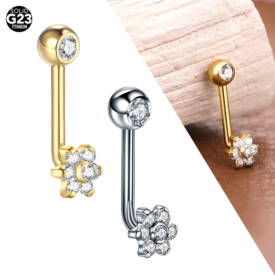 10 teile/los Titan Zirkon Chri – Belly Bar Titanium Bewertung und Preis