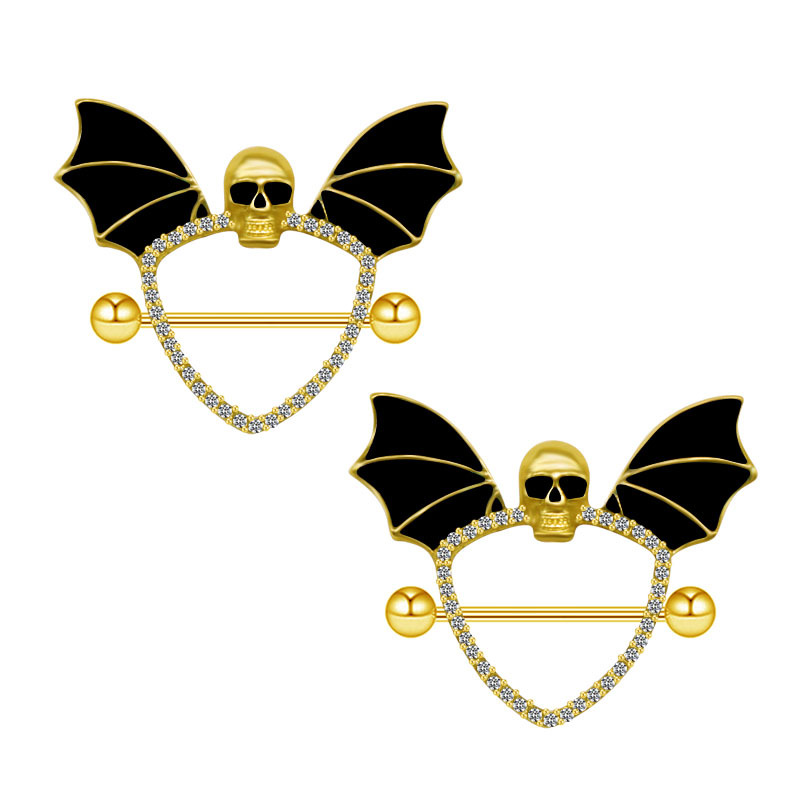 Bling Schädel Flügel Fledermau – Body Piercing Quality Jewelry Bewertung und Preis