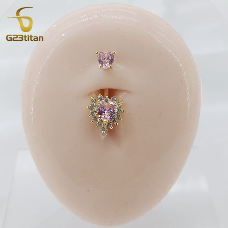 G23titan 14g Herz Bauchnabel R – Belly Bar Titanium Bewertung und Preis