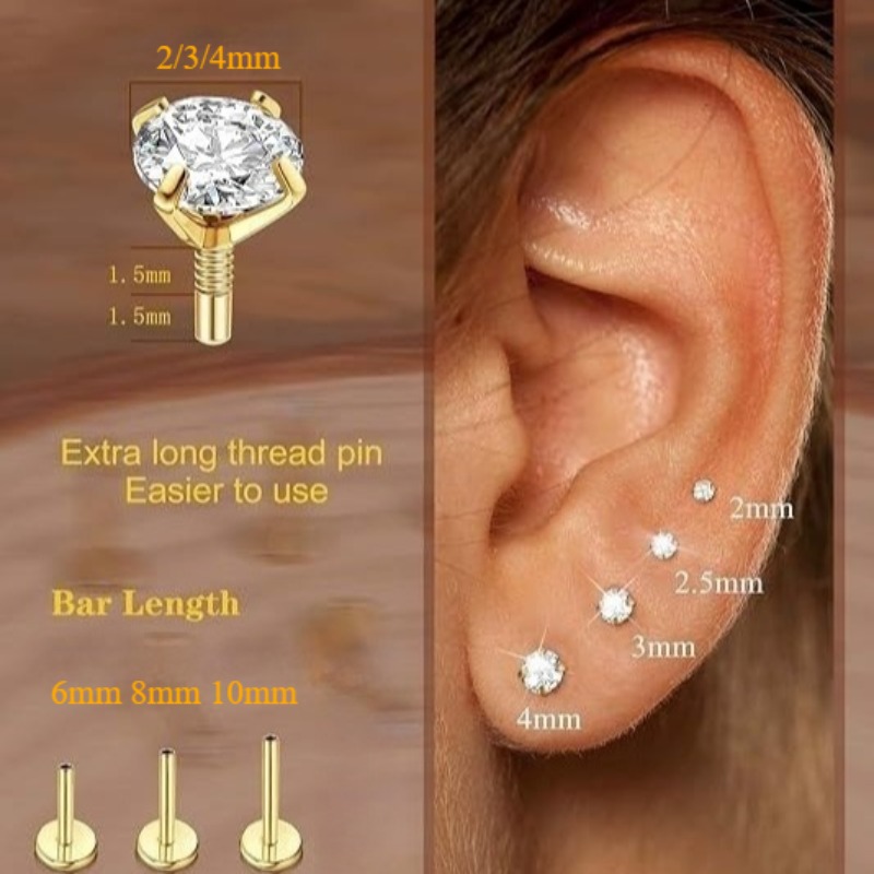 9 Stück 16G 2mm 3mm 4mm Klarer – Body Jewelry Lip Ring Bewertung und Preis