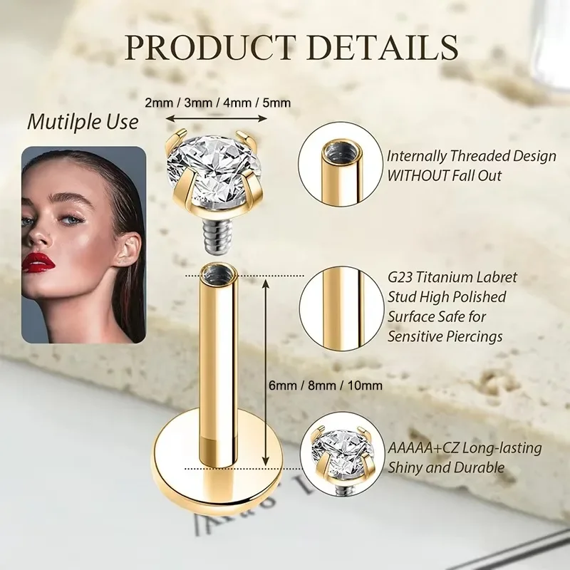 9 Stück 16G 2mm 3mm 4mm Klarer – Body Jewelry Lip Ring Bewertung und Preis