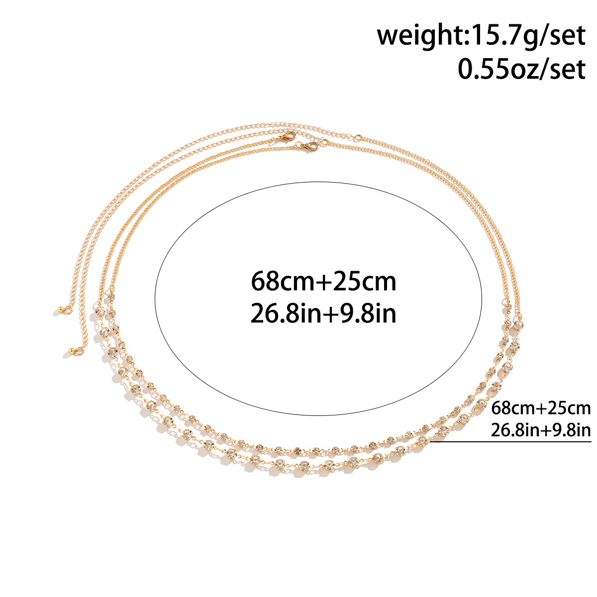 Retro einfache süße Luxus glän – Body Jewelry Gold Bewertung und Preis