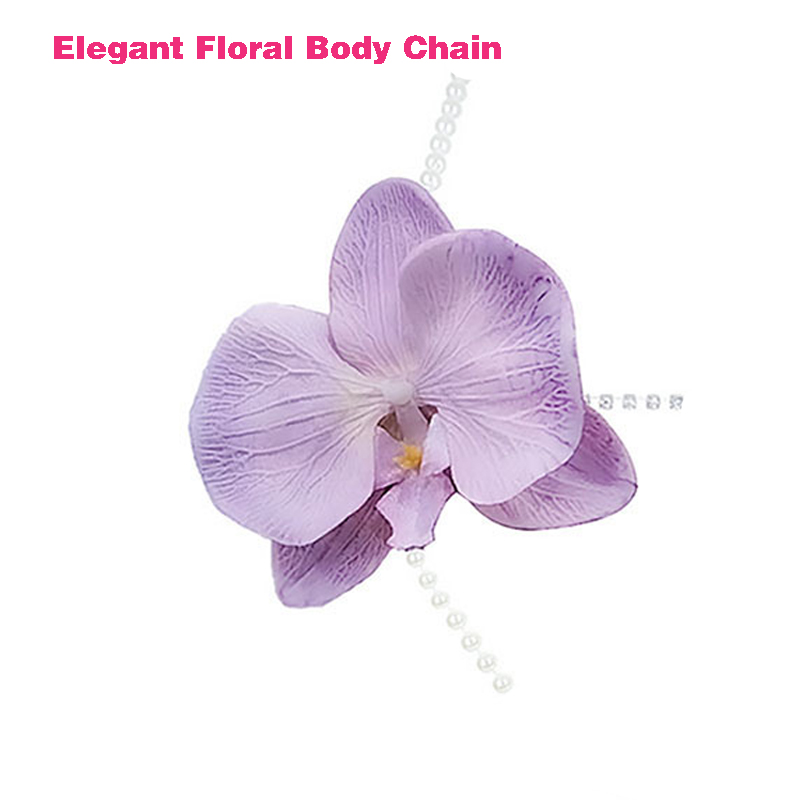 Perlen-Körperkette mit lila Bl – Body Jewelry Nipple Chain Bewertung und Preis