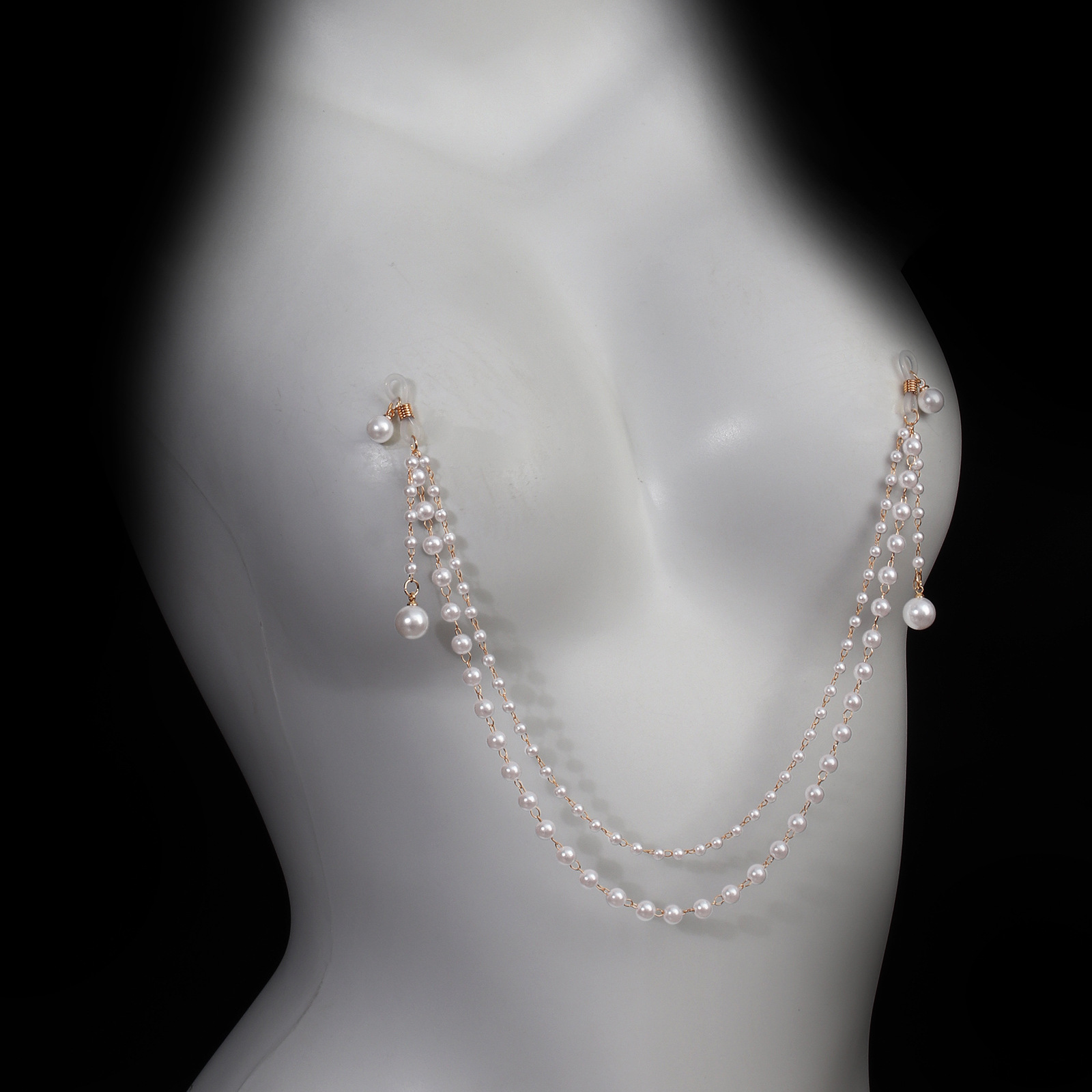 Sexy Perlen-Brustkette ohne Pi – Body Jewelry Nipple Chain Bewertung und Preis