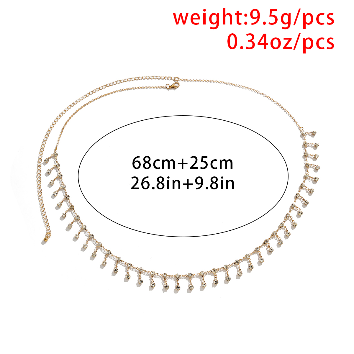 Sexy Quaste Taille Kette Gürte – Body Jewelry Gold Bewertung und Preis