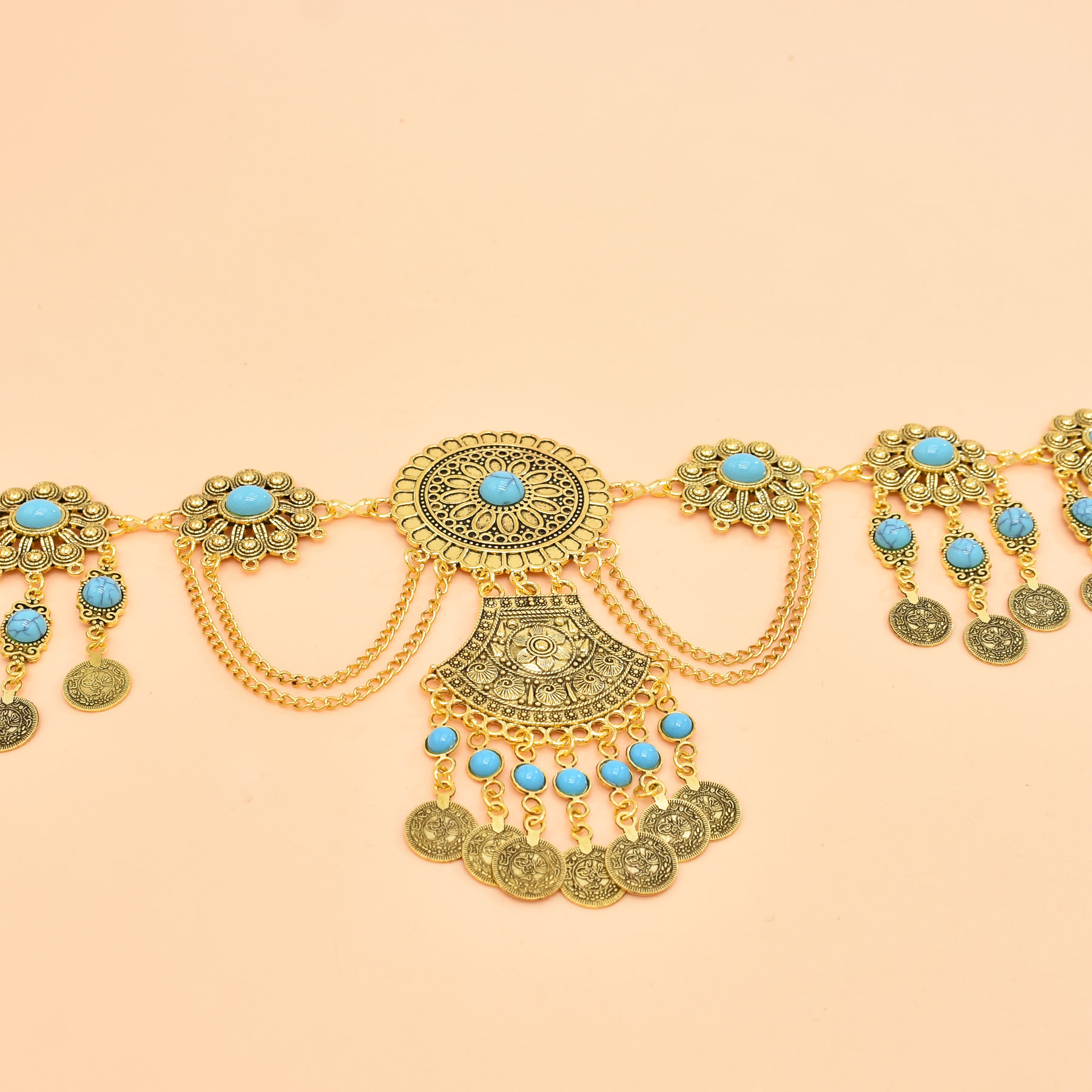 Retro geometrische Schnitzerei – Body Jewelry Dress Bewertung und Preis
