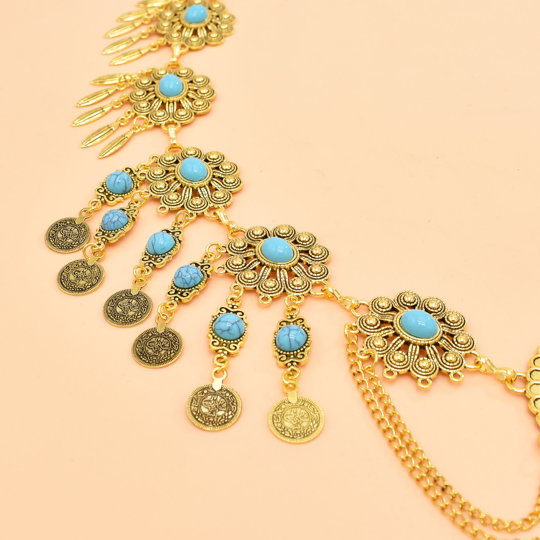 Retro geometrische Schnitzerei – Body Jewelry Dress Bewertung und Preis