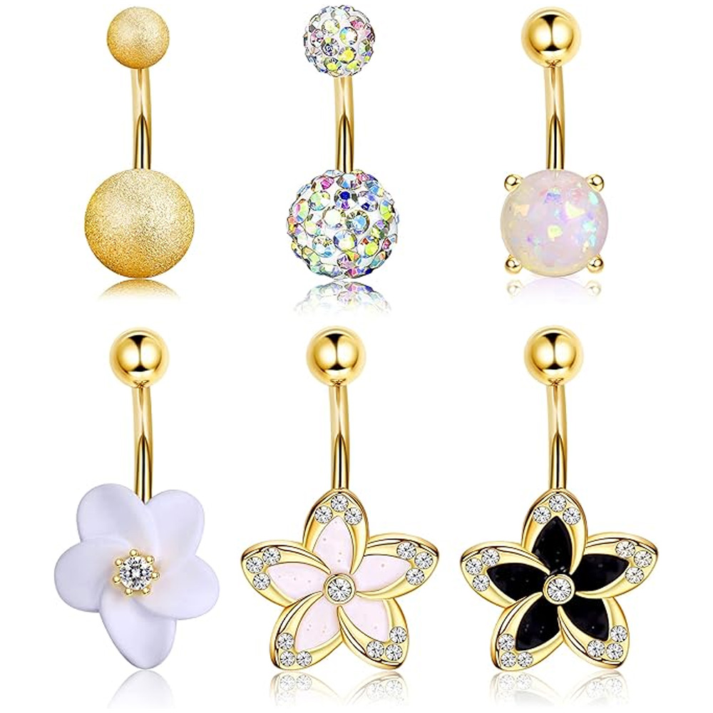 Florideco 1 Stück Edelstahl Ba – Belly Bar Titanium Bewertung und Preis