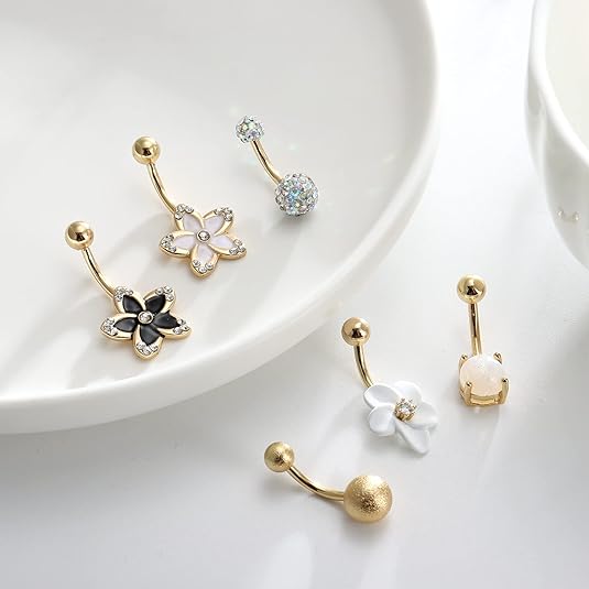 Florideco 1 Stück Edelstahl Ba – Belly Bar Titanium Bewertung und Preis