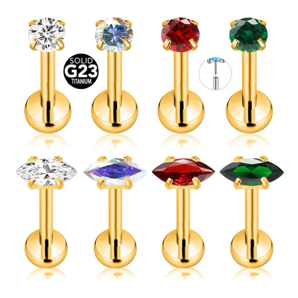 ASTM F136 G23 Titan Marquise C – Body Jewelry Threadless Bewertung und Preis