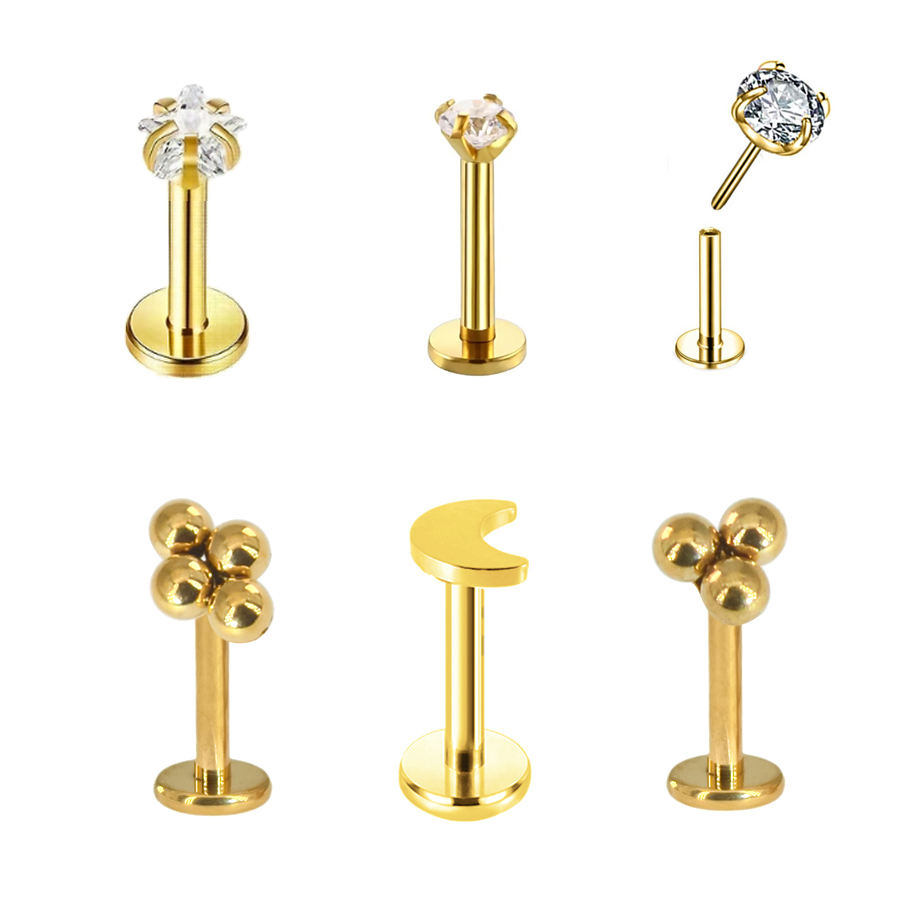 1pc chirurgischen Stahl Cluste – Body Jewelry Threadless Bewertung und Preis