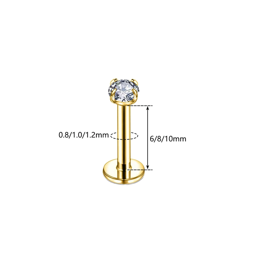 1pc chirurgischen Stahl Cluste – Body Jewelry Threadless Bewertung und Preis
