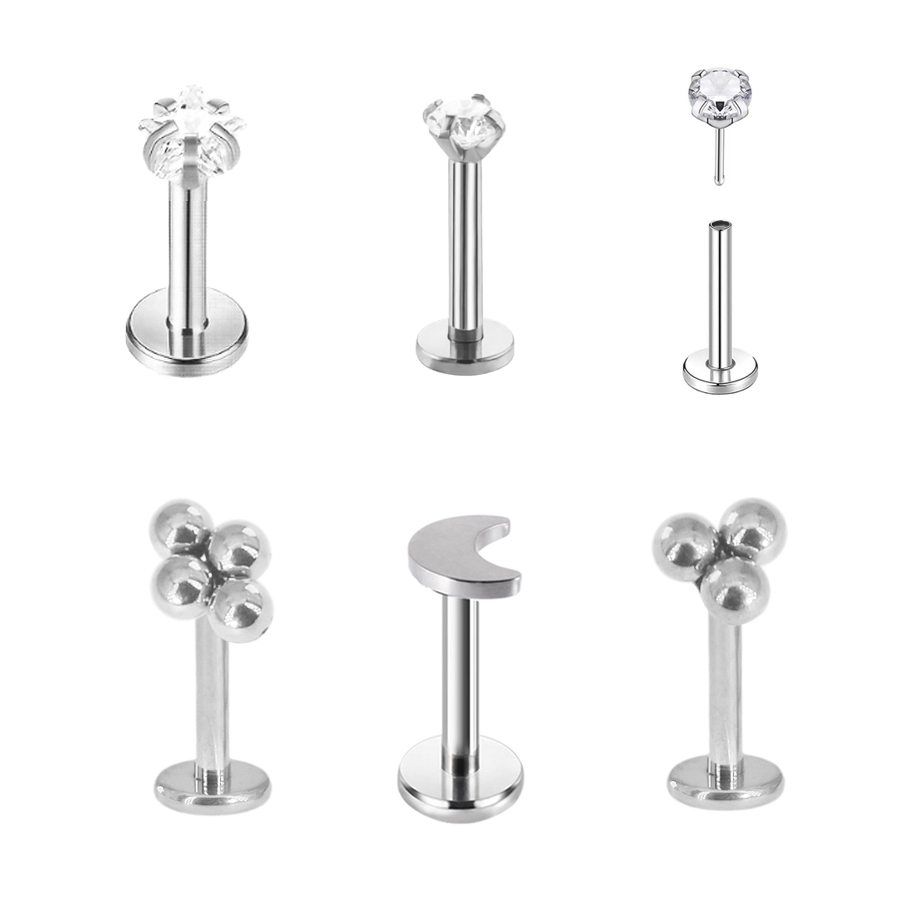 1pc chirurgischen Stahl Cluste – Body Jewelry Threadless Bewertung und Preis