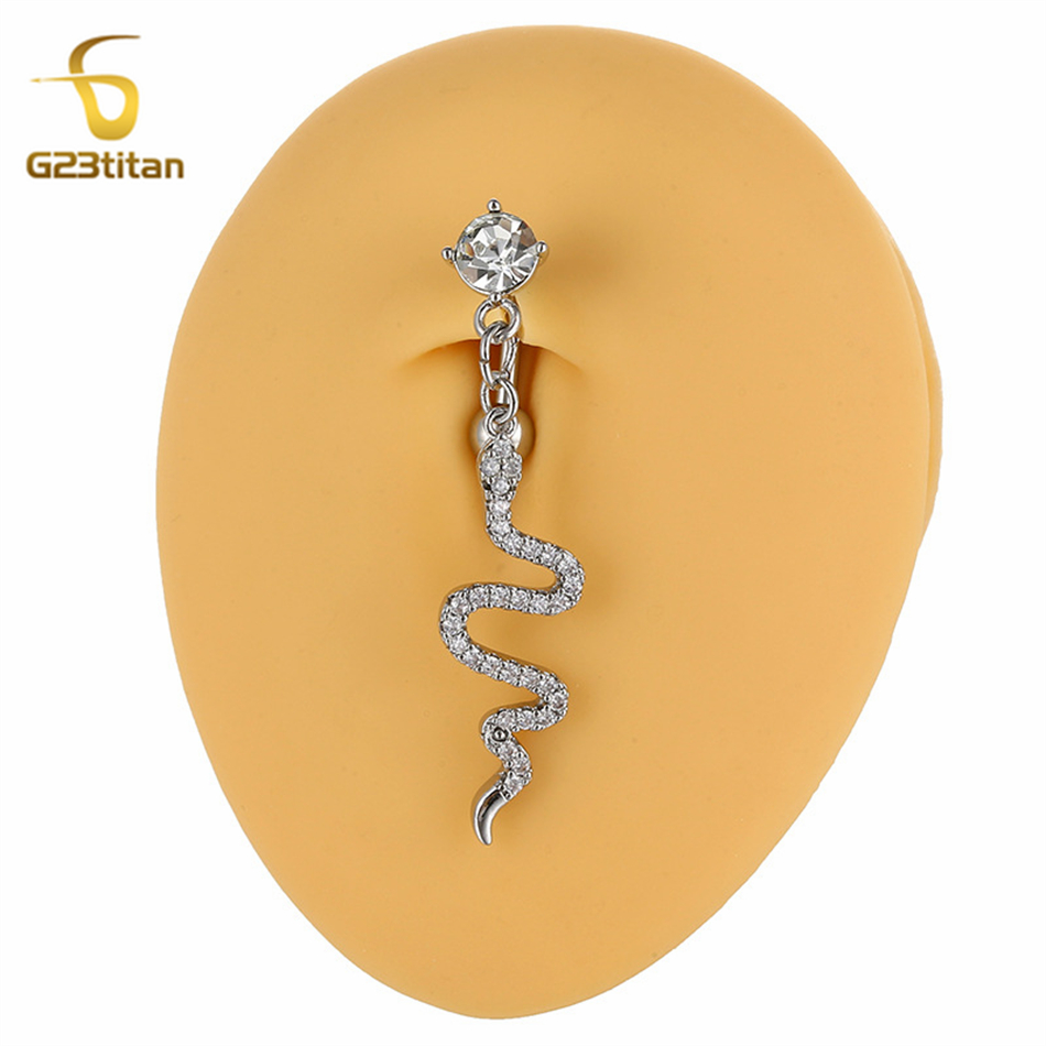 G23 Titan Tier-Schlangen-Anhän – Belly Bar Titanium Bewertung und Preis