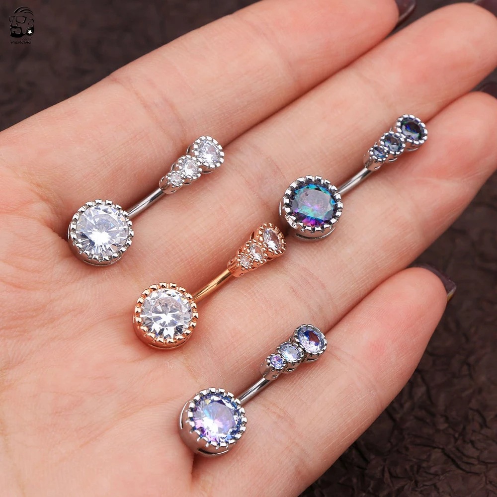 1PCS Chirurgische Stahl Ab Kri – Belly Bar Titanium Bewertung und Preis