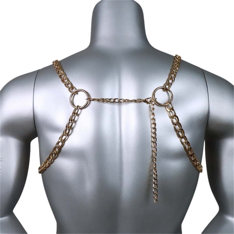 Männer Sexy Metall Körper Brus – Body Jewelry Harness Bewertung und Preis