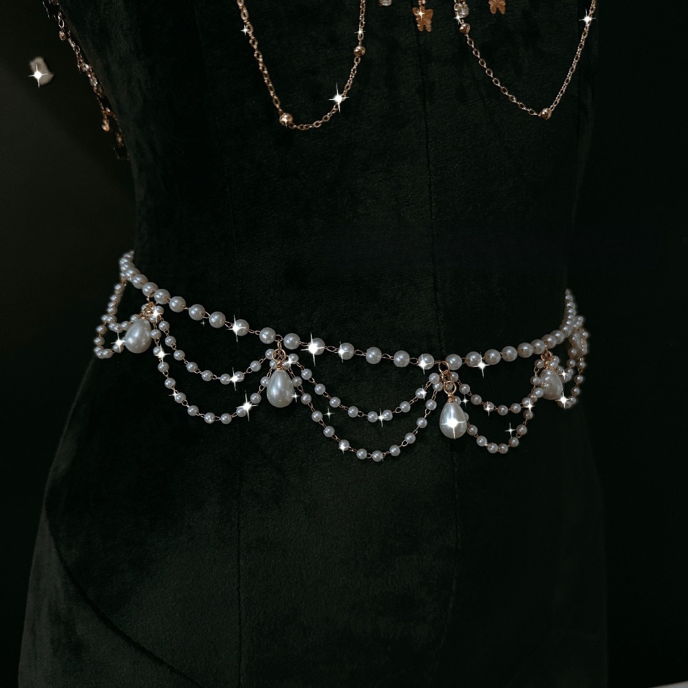 Perlen-Choker Körperkette Stra – Body Jewelry Nipple Chain Bewertung und Preis
