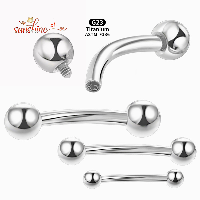 2PCS Innengewinde G23 Titan ge – Belly Bar Titanium Bewertung und Preis