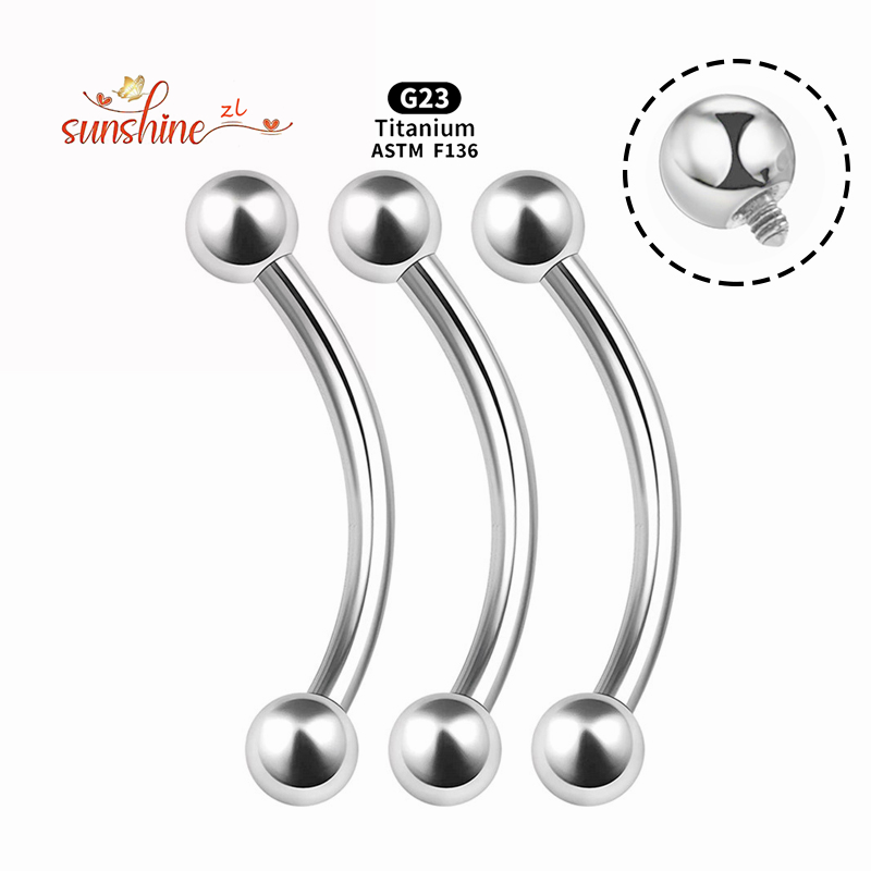 2PCS Innengewinde G23 Titan ge – Belly Bar Titanium Bewertung und Preis