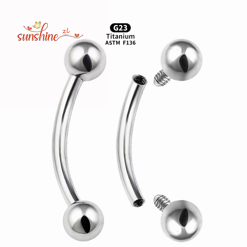 2PCS Innengewinde G23 Titan ge – Belly Bar Titanium Bewertung und Preis