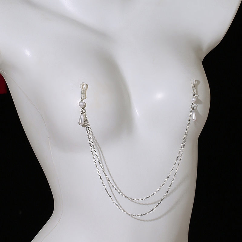Sexy Metall-Perlen-Quasten-Bru – Body Jewelry Nipple Chain Bewertung und Preis