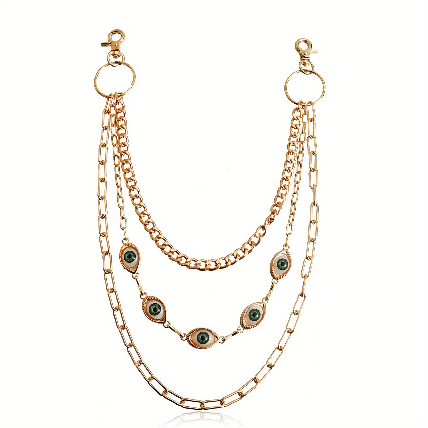 Metall Punk Layered Kette Hose – Body Jewelry Gold Bewertung und Preis