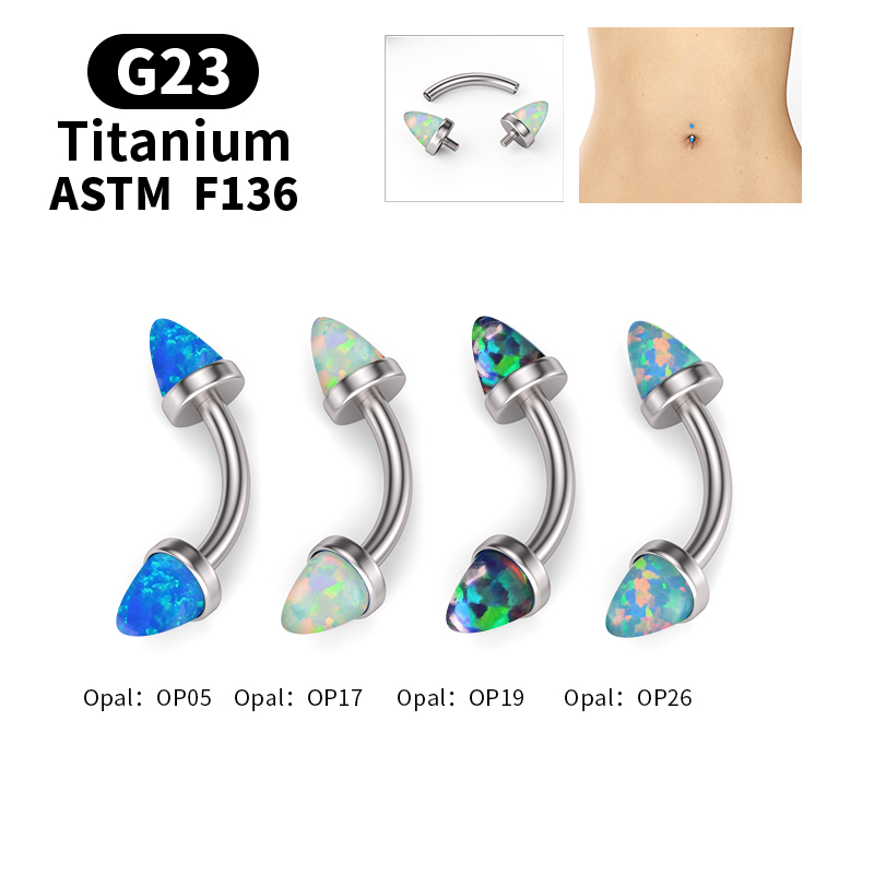 G23 Titan Exquisite Opal Bauch – Belly Bar Titanium Bewertung und Preis