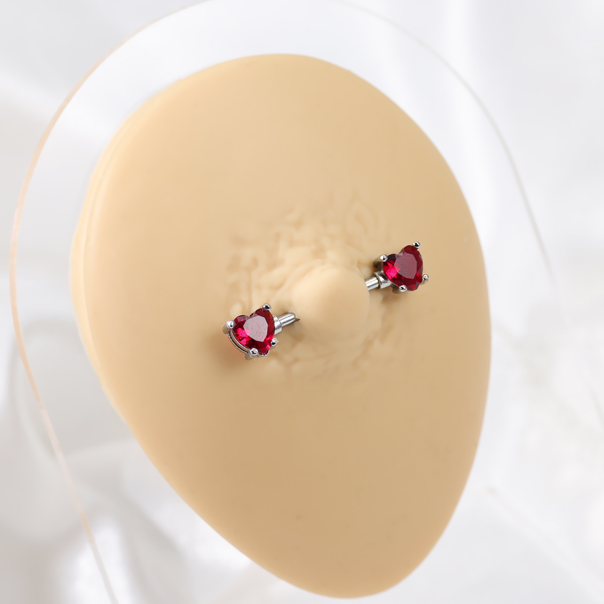 6 Stück farbige, herzförmige,  – Belly Bar Titanium Bewertung und Preis