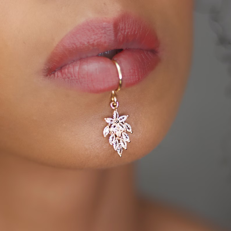 Luxus Gold Farbe Blume Form Fr – Body Jewelry Quality Bewertung und Preis