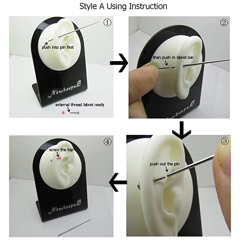 Stahlkegel-Einst eck stifts ta – Body Jewelry Tool Bewertung und Preis
