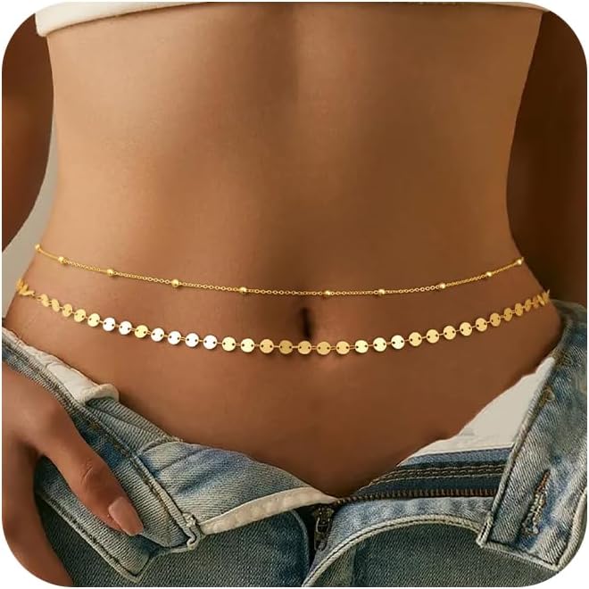 Versilberte, vergoldete Bauchk – Body Jewelry Gold Bewertung und Preis